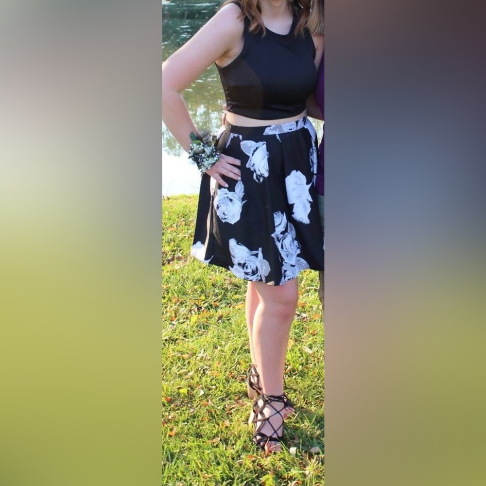 Two piece homecoming dress